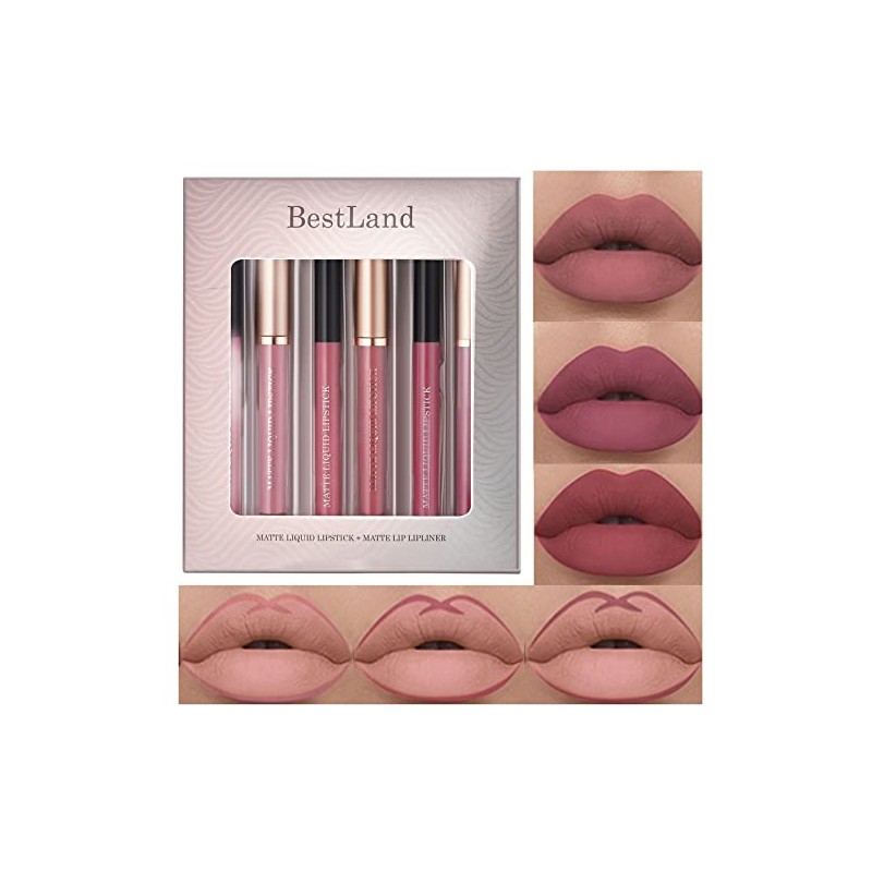 URQT Set De Maquillaje De Labios De 6 Piezas Delineador