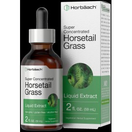 Horbäach Horsetail Liquid Extract | Alcohol Free | 2 fl oz | Vegetarian | by Horbaach