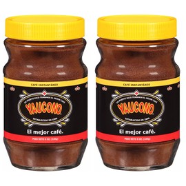 Yaucono Instant Coffee, Medium Roast, Arabica, from Puerto Rico, Glass Jar, 8 Ounce (Pack of 2)