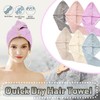 Quick Dry Hair Towel Drying Turban Bath Towel Head Wrap