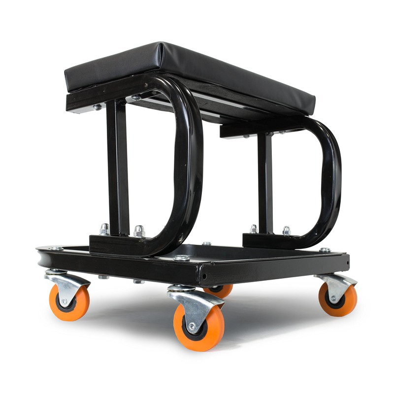 WEN 73011T 250 lb. Capacity Rolling Mechanic Seat with Onboard