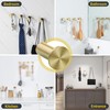 SAYAYO Brushed Gold Towel Hooks for Bathrooms, Heavy Duty Wall