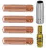 EATBALE 6Pcs MB15 15AK Contact Tip 0.8mm M6 & Tips