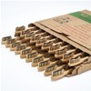 paeyaer 20 Count Bamboo Toothbrushes (Soft+Medium), Natural Wood Toothbrush Bulk,