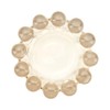 CABDM Chic Smoky Glass Candle Dish, 1 Pack Modern Bubble