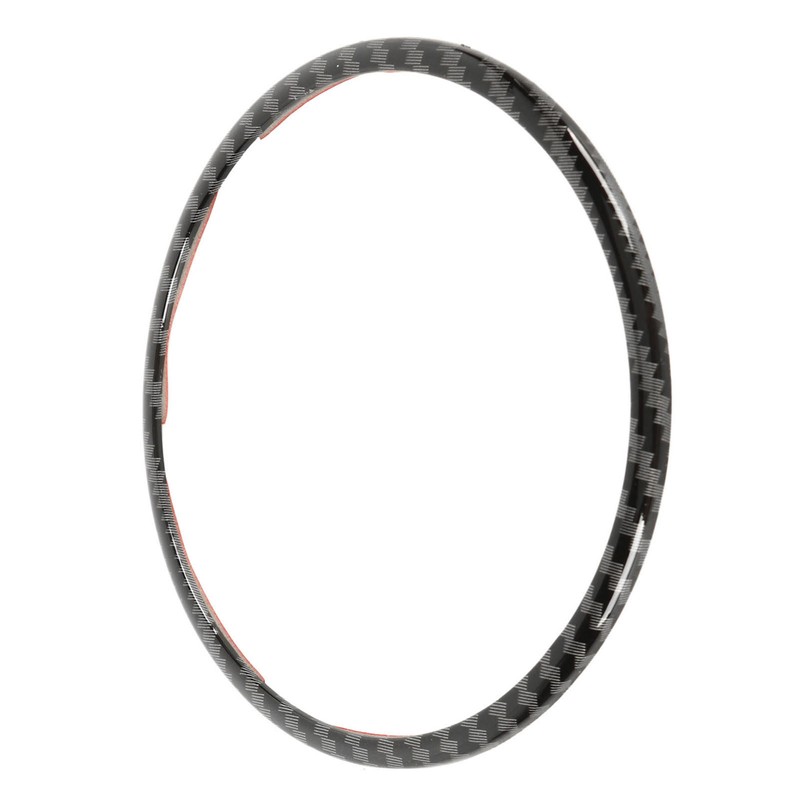 Steering Wheel Emblem Ring Carbon Fiber Look Simple Cool Replacement