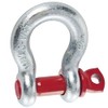 Provence Outillage 01642 Shackle, 3.2 Tons, Silver/Red