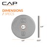 CAP Barbell Cast Iron Standard 1-Inch Weight Plate Set –