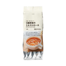 Muji TDB28A4S Large Bag Eating Soup, Minestrone with 5 Types of Vegetables, 10 Servings