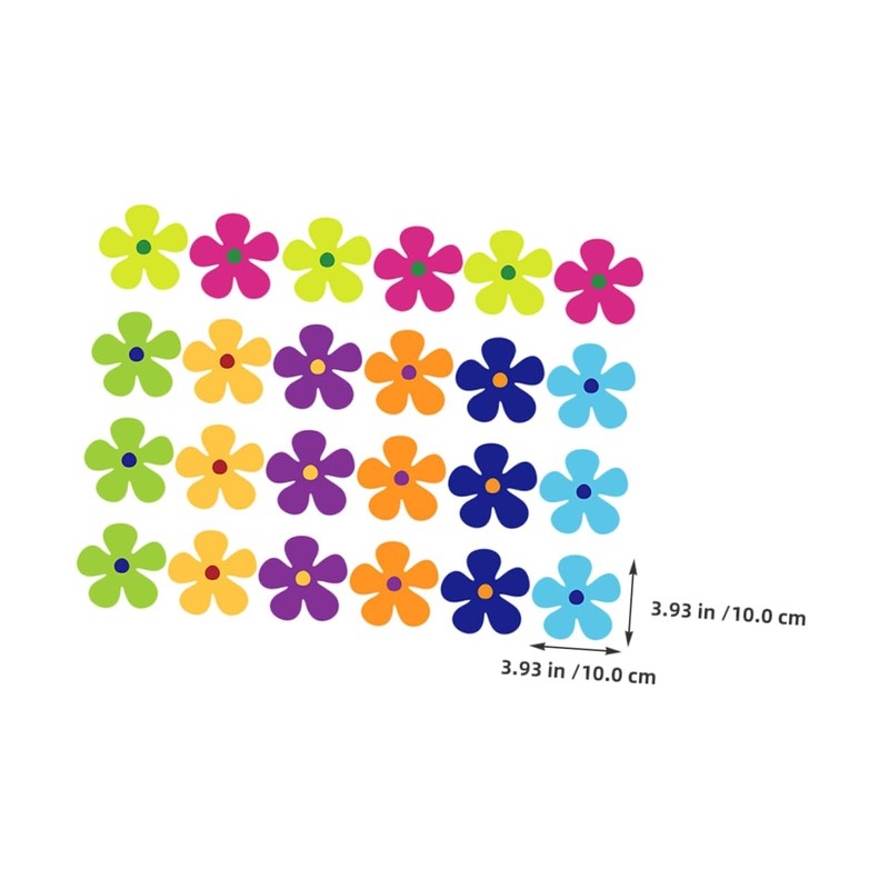 VICASKY 24Pcs Magnetic Flower Stickers for Home and Car Door