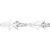 Davies Silver/White Christmas 2 Tone Foil Ceiling Decorations - 15cm