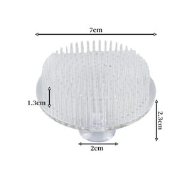 Hohitenz 4 Pieces Ikebana Flower Frog with Suction Cups - Transparent Plastic Kenzan Hedgehog for Flower Arrangements - Flower Frog with 3 Strong Suction Cups - Ideal for DIY Flower Arrangements