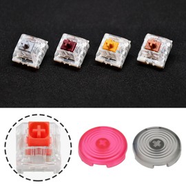 OTOTEC Pack of 9 24 mm Colourful Keycaps for Mechanical Arcade Press Studs Compatible with Cherry MX Switch Caps Compatible with Kailh Box Switch Caps