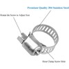 8PCS Hose Clips Stainless Steel 18-27mm Jubilee Clips Assorted Hose