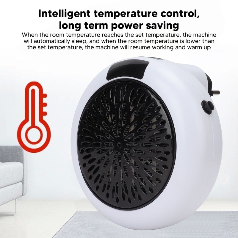 Space Heater Mini White with Remote Control Wall Mounted Air