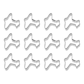 1 Dozen/12 Count Mini Airplane 1.5 Inch Cookie Cutters from The Cookie Cutter Shop – Tin Plated Steel Cookie Cutters