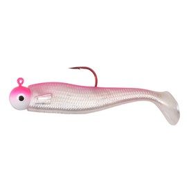 Northland Fishing Tackle Rigged Gumball Jig Swimbait Soft Plastic Lure, Shrimp, 1/8 Oz #1 Hook, 4/Card