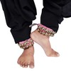Dancing Bells Anklet Ghungroo with Colored Cushion Pad 2 Line