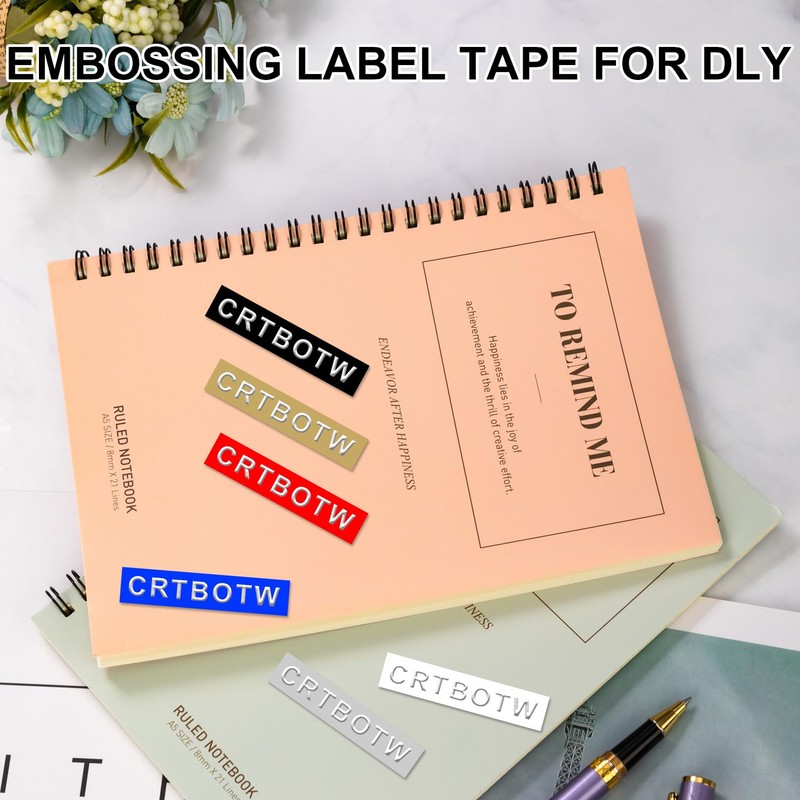 CRTBOTW Retro Embossing Label Maker Machine with Tapes, Old School