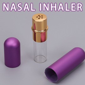 4 Pcs Aluminum Essential Oil Nasal Inhaler Aromatherapy Bottle Refillable Aromatherapy Nasal Inhaler Tubes for DIY Essential Oil Aromatherapy Use