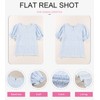 Dokotoo - Blusas con estampado floral para mujer, cuello redondo,