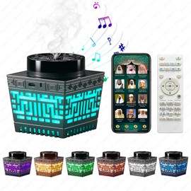Telawah Bakhoor Incense Burner with Quran, Remote Controlled Speaker and App, Azan Bluetooth Speaker