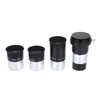 1.25" Plossl Telescope Eyepiece Set 4/10/25mm 2X Barlow Lens Kit