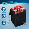 K KNODEL 2 Gallon Black Leak-Proof Waterproof Car Trash Can
