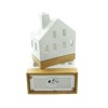 FRANK FLECHTWAREN LED House White, Set of 2, Dimensions: Height