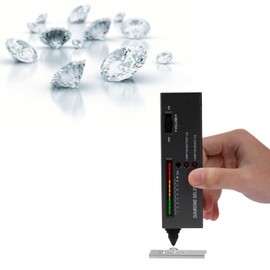 Diamond Tester Pen High Accuracy Moissanite Pen Jeweller Testing Tool with 30x LED Magnification for Jewellery