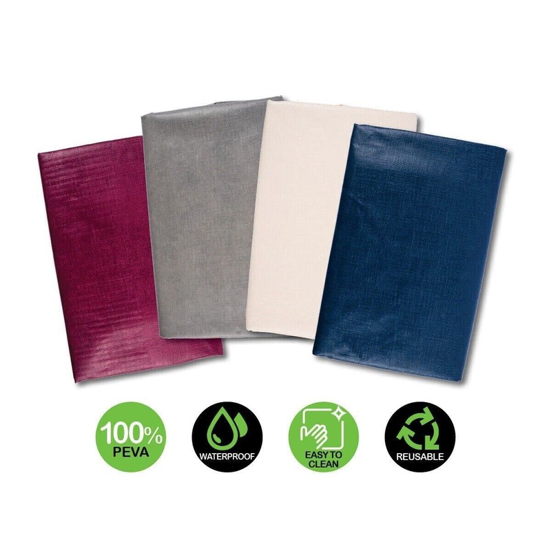Table Cloth Home Master Flannel Waterproof Plain Colour 130 x