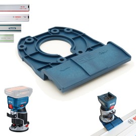 Profi Führungsschienenadapter für Bosch GKF 18V-8 für Makita/Bosch/Festool/Mafell Führungsschiene Oberfräse Kantenfräse Adapter