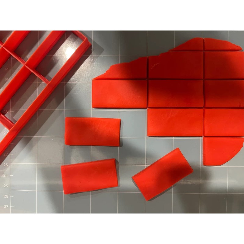 2”x1” (32 Rectangular) Rectangular Shape multi Cookie Cutter (8”x8”)