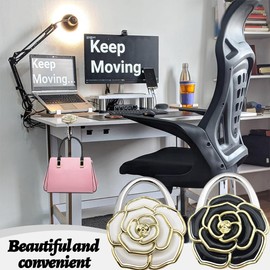 Table Handbag Holder, Foldable Non-Slip Bag Hook Holder, Bag Holder for Table, Handbag Holder for Table, Creative Gifts for Women, for Desk, Office, Restaurant