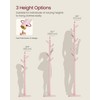 VASAGLE Solid Wood Coat Rack, Free Standing Hall Coat Tree