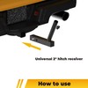 GOORIDA Hitch Flag Pole Holder for Truck, Fits Standard 2"