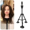 Wig Head Holder Suction Aluminium Alloy Portable Adjustable Wig Head