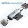 Lector de tarjetas SD, atolla Aluminum Adaptador SD a OTG
