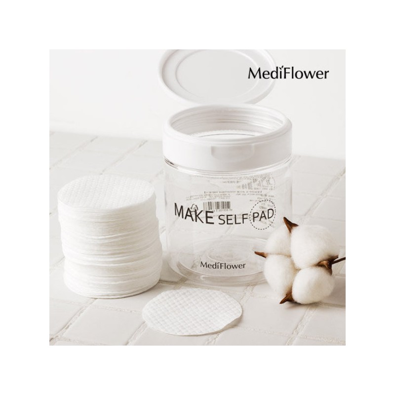 Mediflower 메디플라워 메이크 셀프 패드 본품 100매x2 / 화장솜 클렌징패드