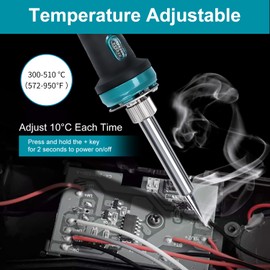 Cordless Soldering Iron Station Tool for Makita18V LXT Battery, Portable Electric 60W Soldering Iron Kit for Makita BL1850, BL1860,BL1830 for DIY, Appliance Repair, Wire Welding(Battery NOT Included)