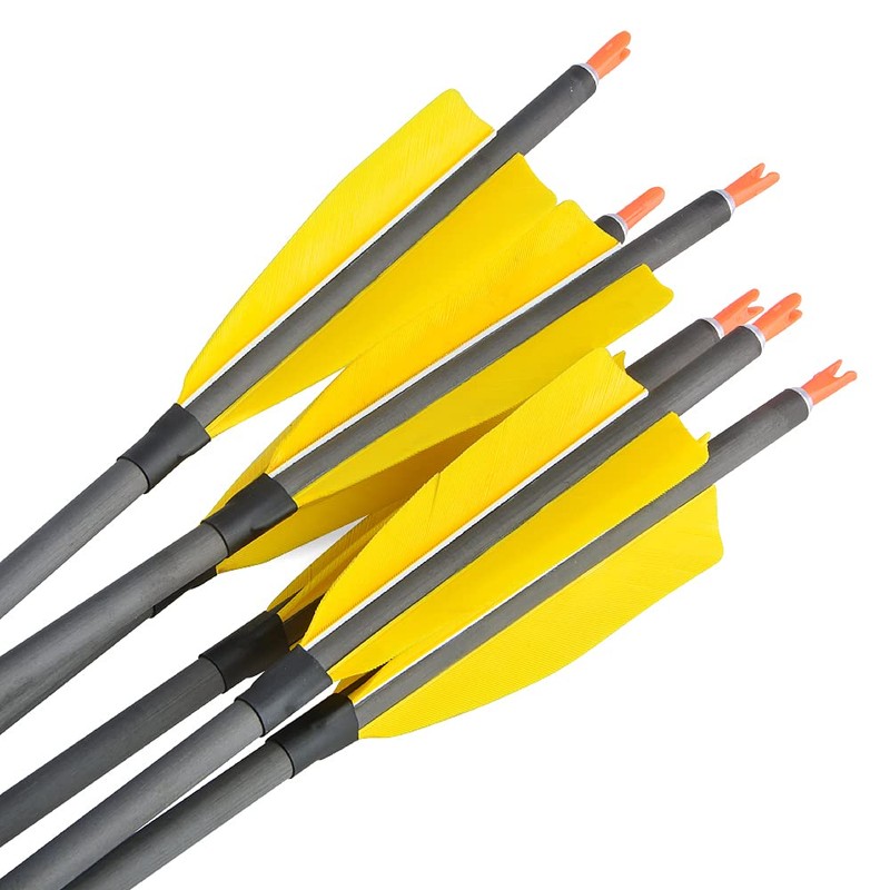 AMEYXGS 34 Inch Carbon Arrows 400 Spine Hunting Arrows with