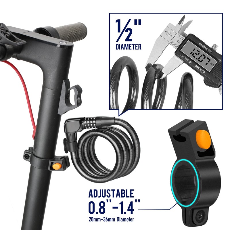 SEWAY Scooter Lock Cable for Xiaomi Mijia M365 ES Series,