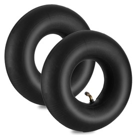 NIGOOLATA 4.10/3.50-4 Inner Tube with Bent Valve Stem (2-Pack) - Heavy Duty Replacement Tire Tubes for Wheelbarrows, Mowers, Hand Trucks, Yard Trailers