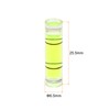 HARFINGTON 15pcs Small Cylindrical Bubble Level Vials 6.5x25.5mm PMMA Mini
