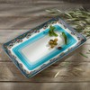 Euro Ceramica Zanzibar Collection Large Serving Platter, Spanish Floral Design