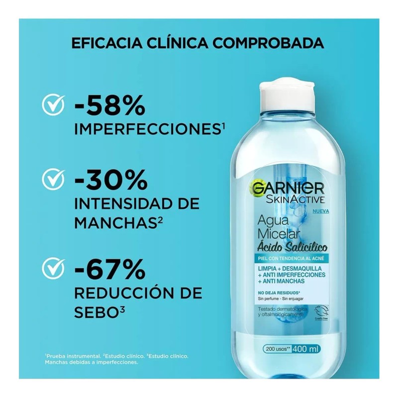 Garnier Skin Active Agua Micelar 400 Ml Anti Acne