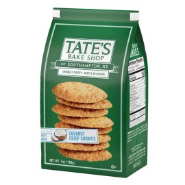 Tate's Bake Shop 🟢 New Tate's Bake Shop Crispy COCONUT CRISP CRUNCHY Baked Cookies 7oz