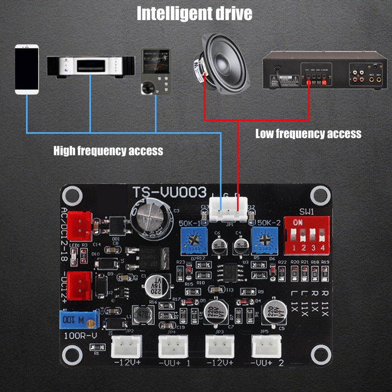 TS VU003 VU Meter Driver Board Adjustable VU Meter Driver