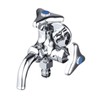 KVK K124SPZ Double Mouth Horizontal Faucet with Outdoor Hose Connection Nipple (For Cold Area)