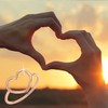 MUNDELL Sterling Silver 925 Simple Minimalist Heart Finger Rings for
